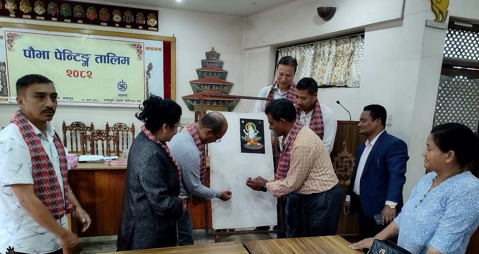 निःशुल्क पौभा पेन्टिङ तालिम सुरु