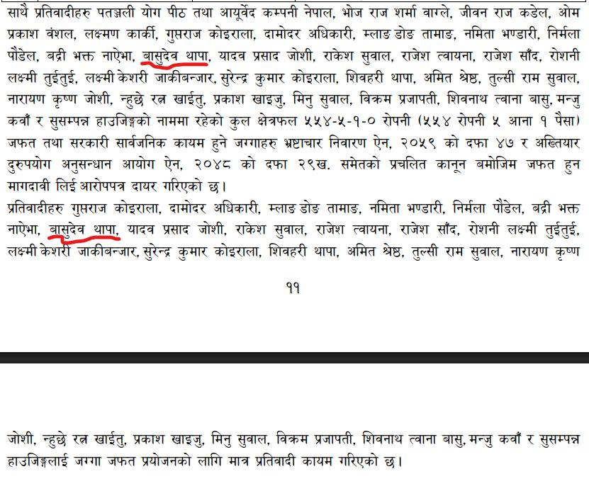 कोको हुन् पतञ्जलि जग्गामा मुद्धा परेका २३ जना भक्तपुरे ? 