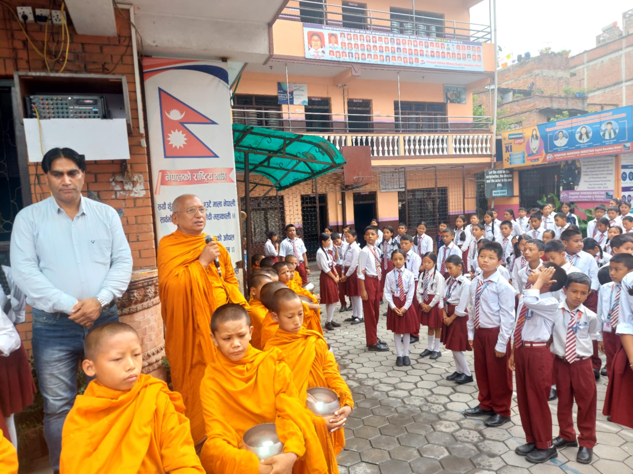 विनायक शिक्षामा बौद्ध भिक्षुद्वारा पञ्चशील ज्ञान