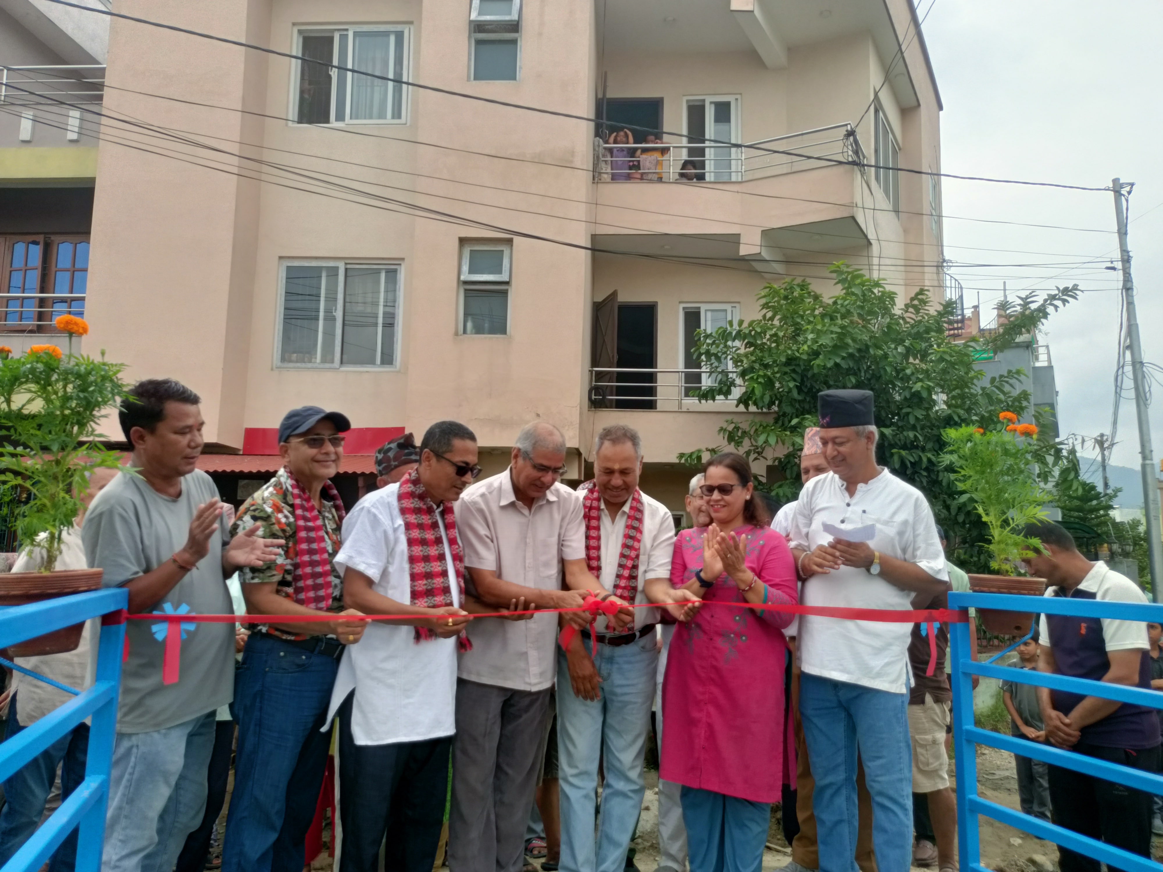 कटुञ्जे गडेधारास्थित घट्टेखोलाको नयाँ पुल उद्घाटन