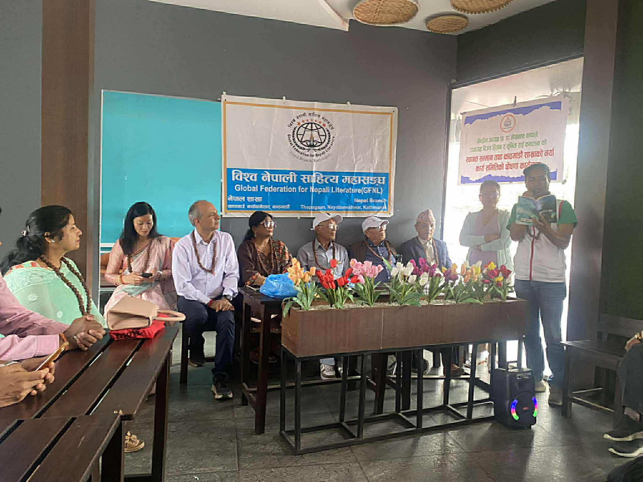 जनार्दन अधिकारी धड्कनको नेतृत्वमा विश्व नेपाली साहित्य महासंघ काठमाण्डौ शाखा निर्विरोध निर्वाचित