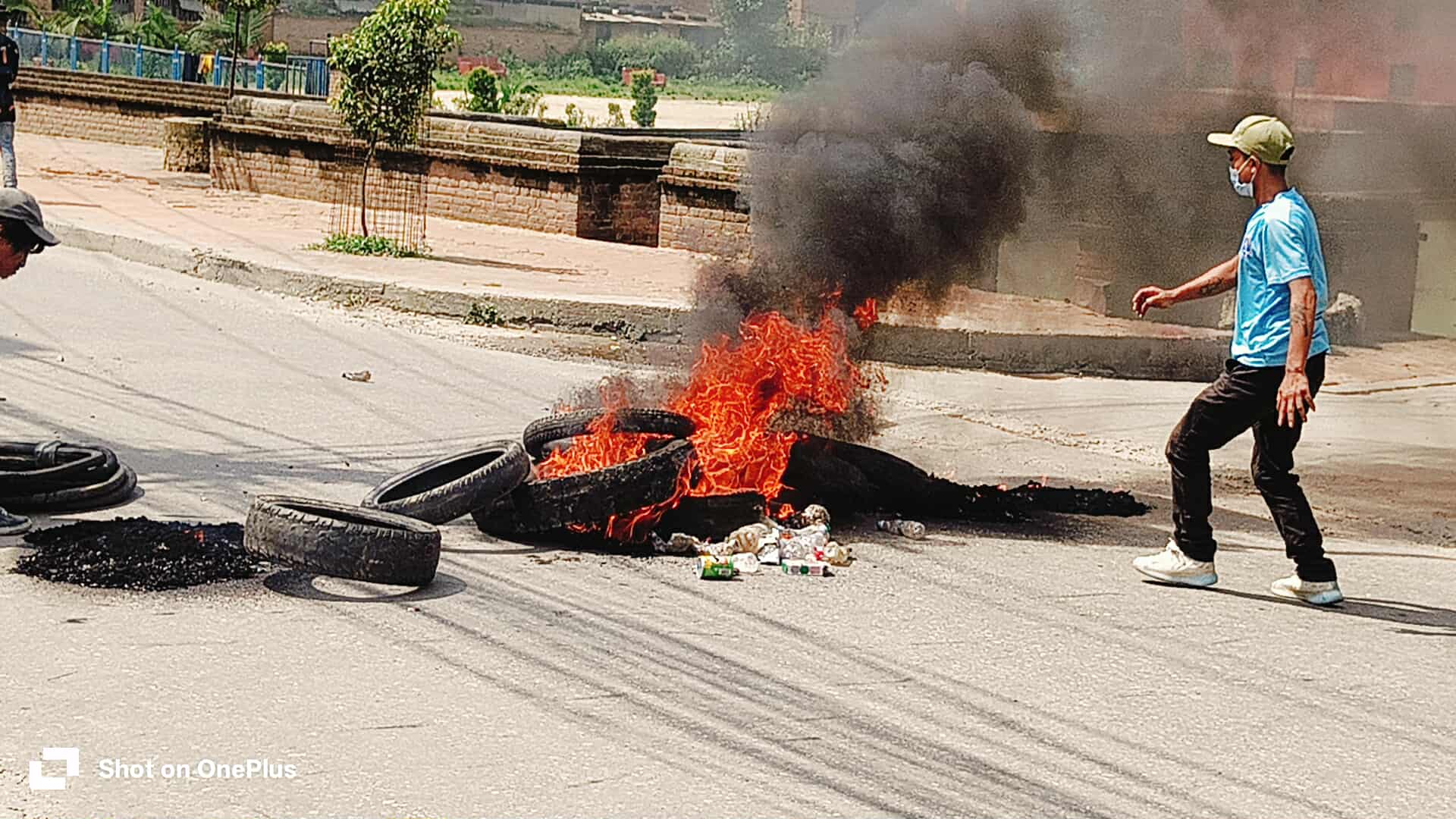 कमलविनायकमा टायर बाली प्रर्दशन, सूर्यविनायक र सुकुलढोकामा जुलुश