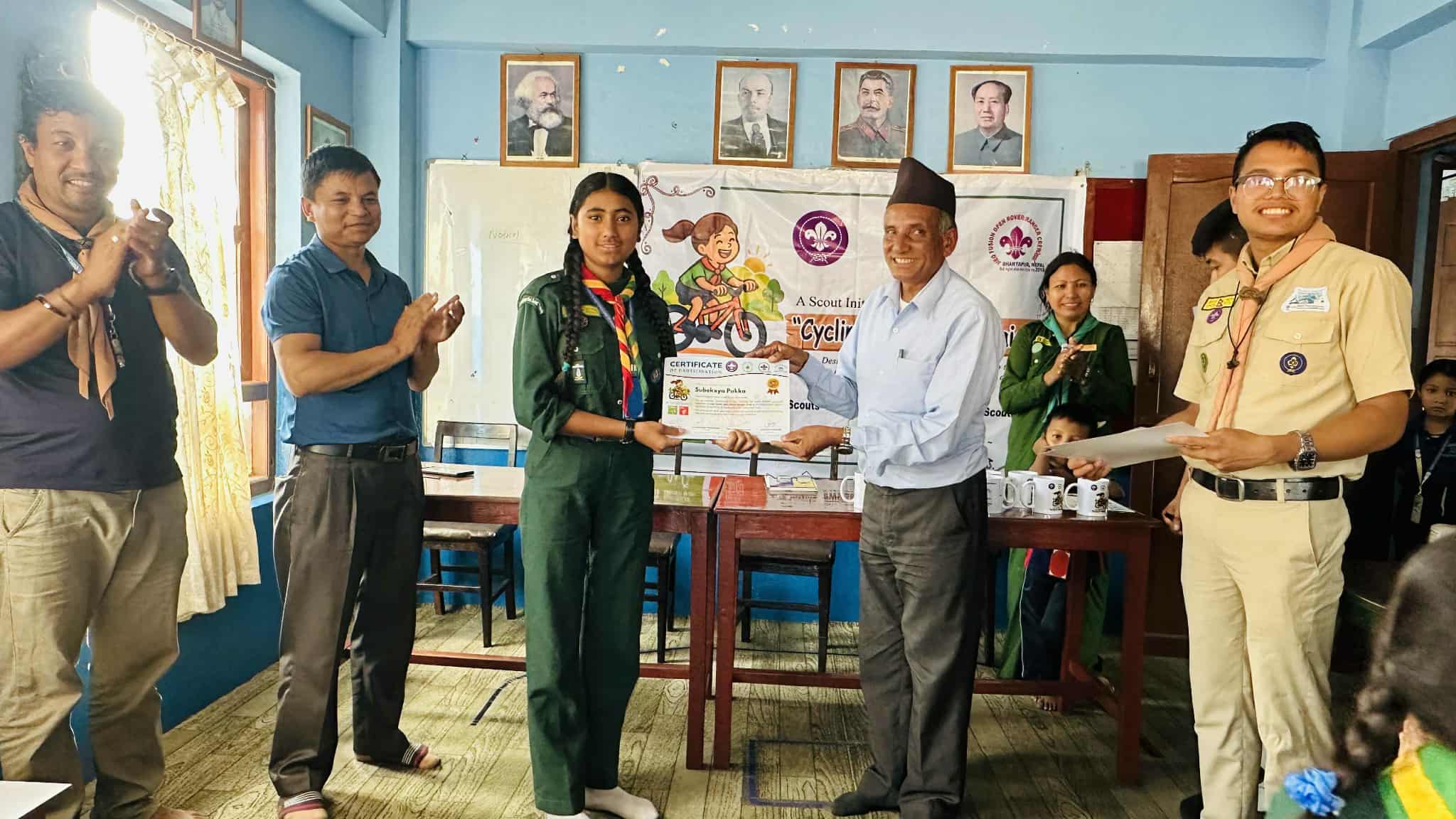 सकियो स्काउट साइकल मैँचा तालिम