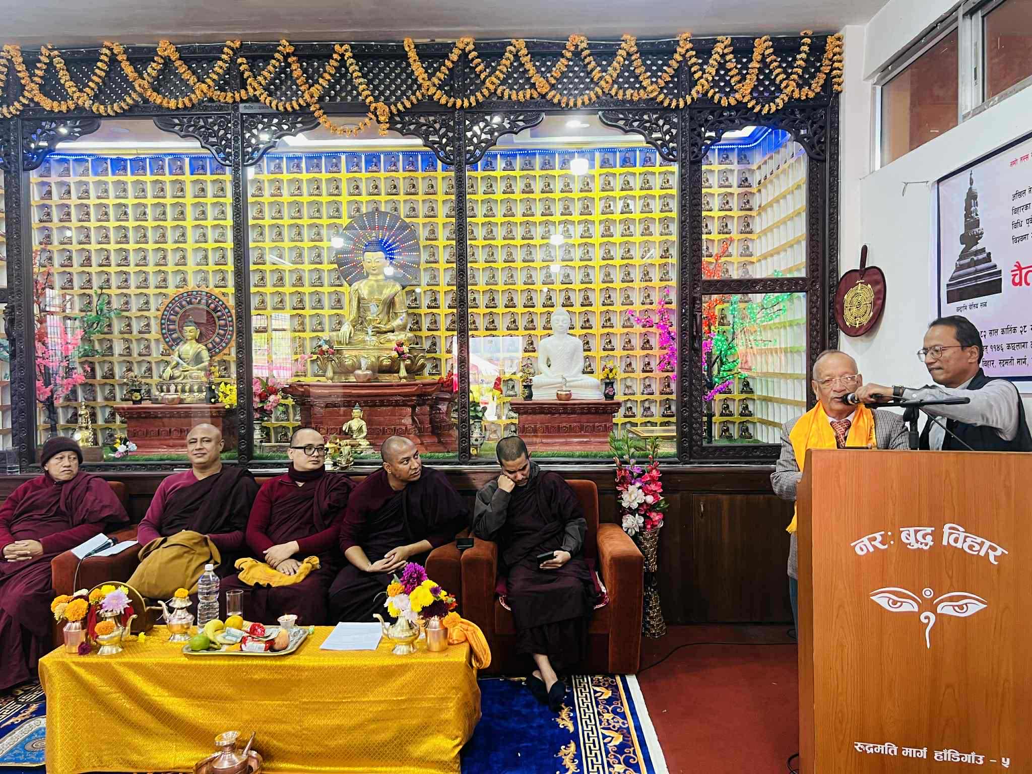 समाजसेवी चित्रकारद्वारा चैत्य निर्माण