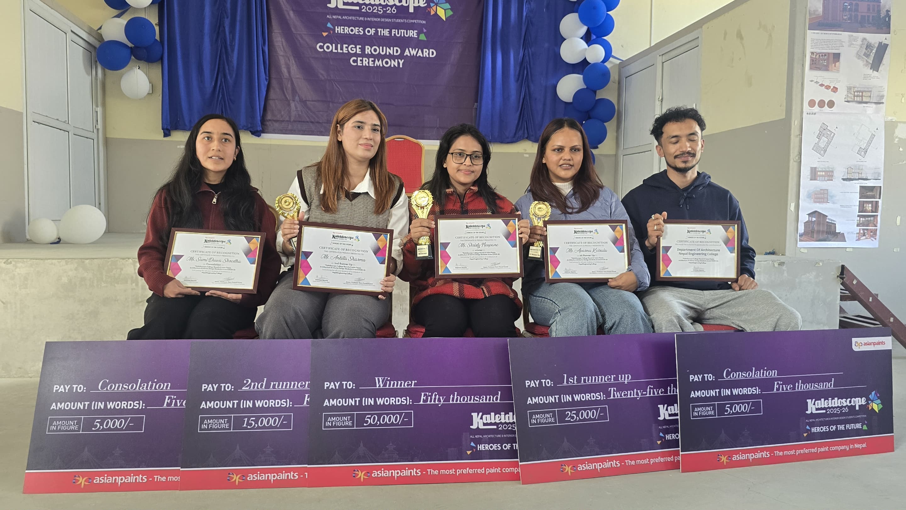 नेकमा वितरण गरियो एक लाखको पुरस्कार