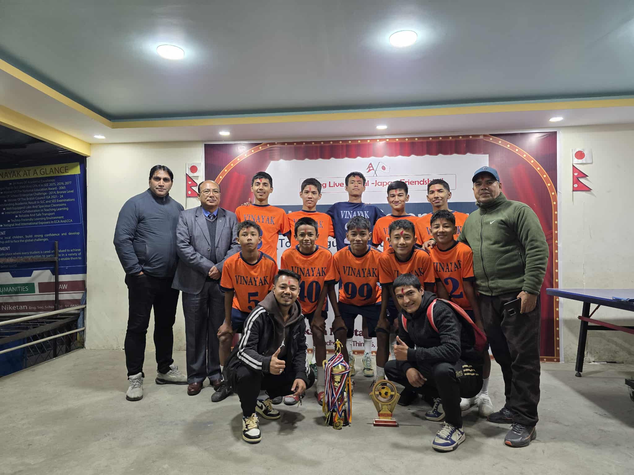 नगरव्यापी फुट्सल प्रतियोगितामा विनायक शिक्षा निकेतन प्रथम