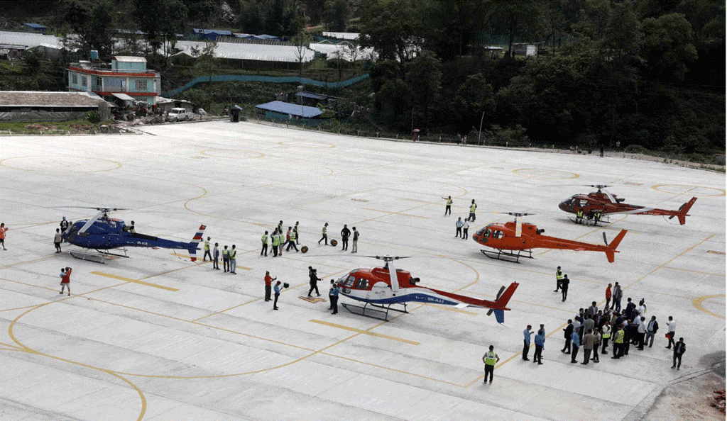 नलिञ्चोकमा हेलिपोर्ट, भयानक दुर्घटना निम्तिने जोखिम