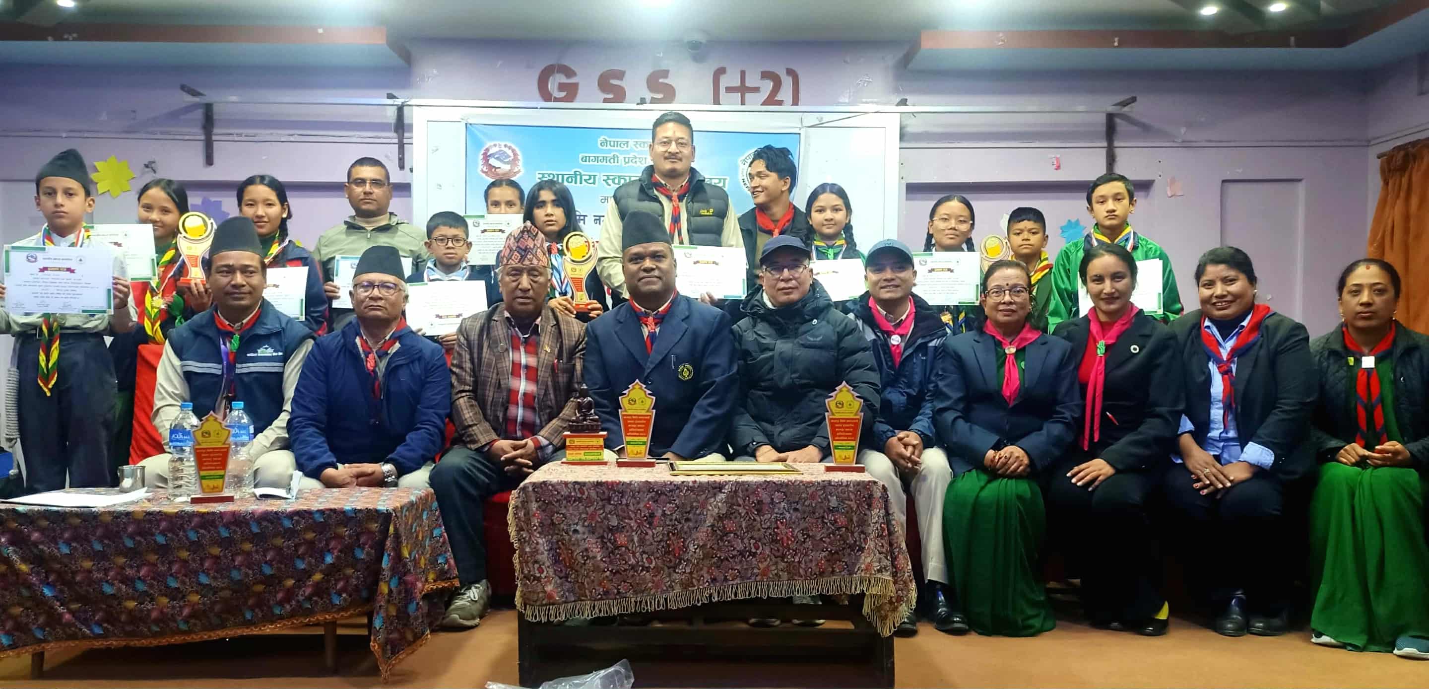 मध्यपुर स्काउट हाजिरीजवाफ सम्पन्न