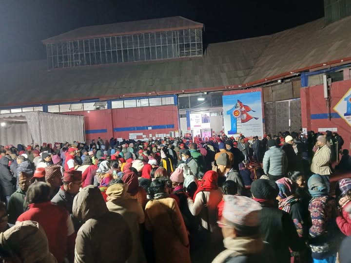 एमाले महाधिवेशन, राति हुने भनिएको मतदान प्रक्रिया अन्तिम समयमा आएर स्थगित