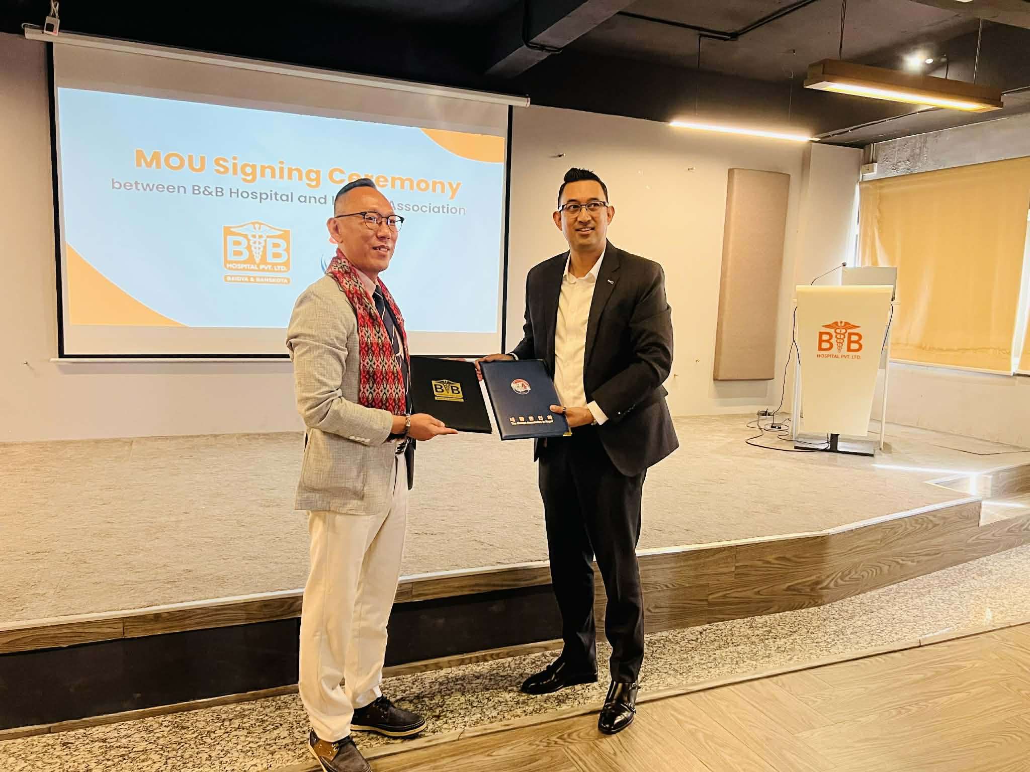 बी एण्ड बी अस्पताल र कोरियन एसोसिएशनसँग समझदारीपत्रमा हस्ताक्षर