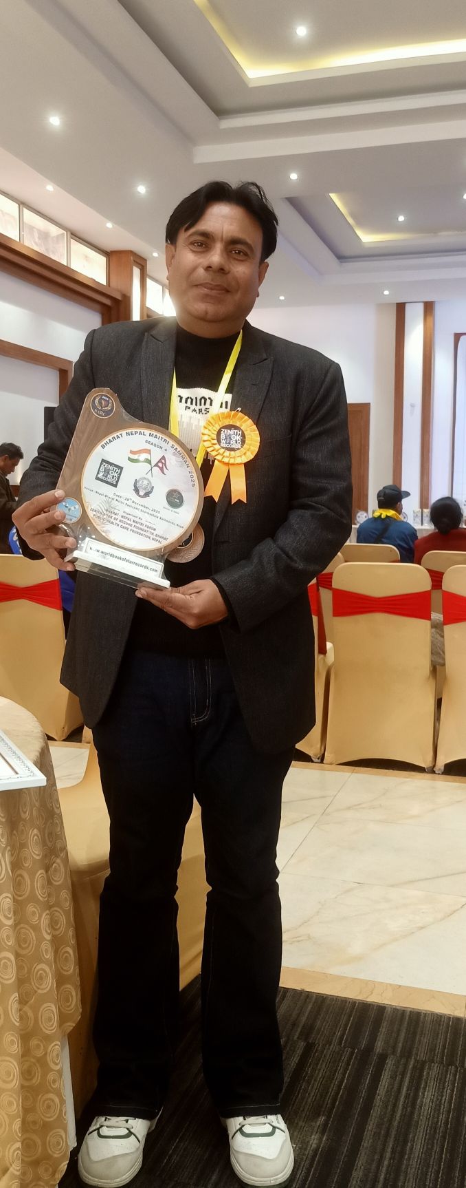 पत्रकार लुइँटेल भारत–नेपाल मैत्री सम्मान–२०२५ बाट सम्मानित