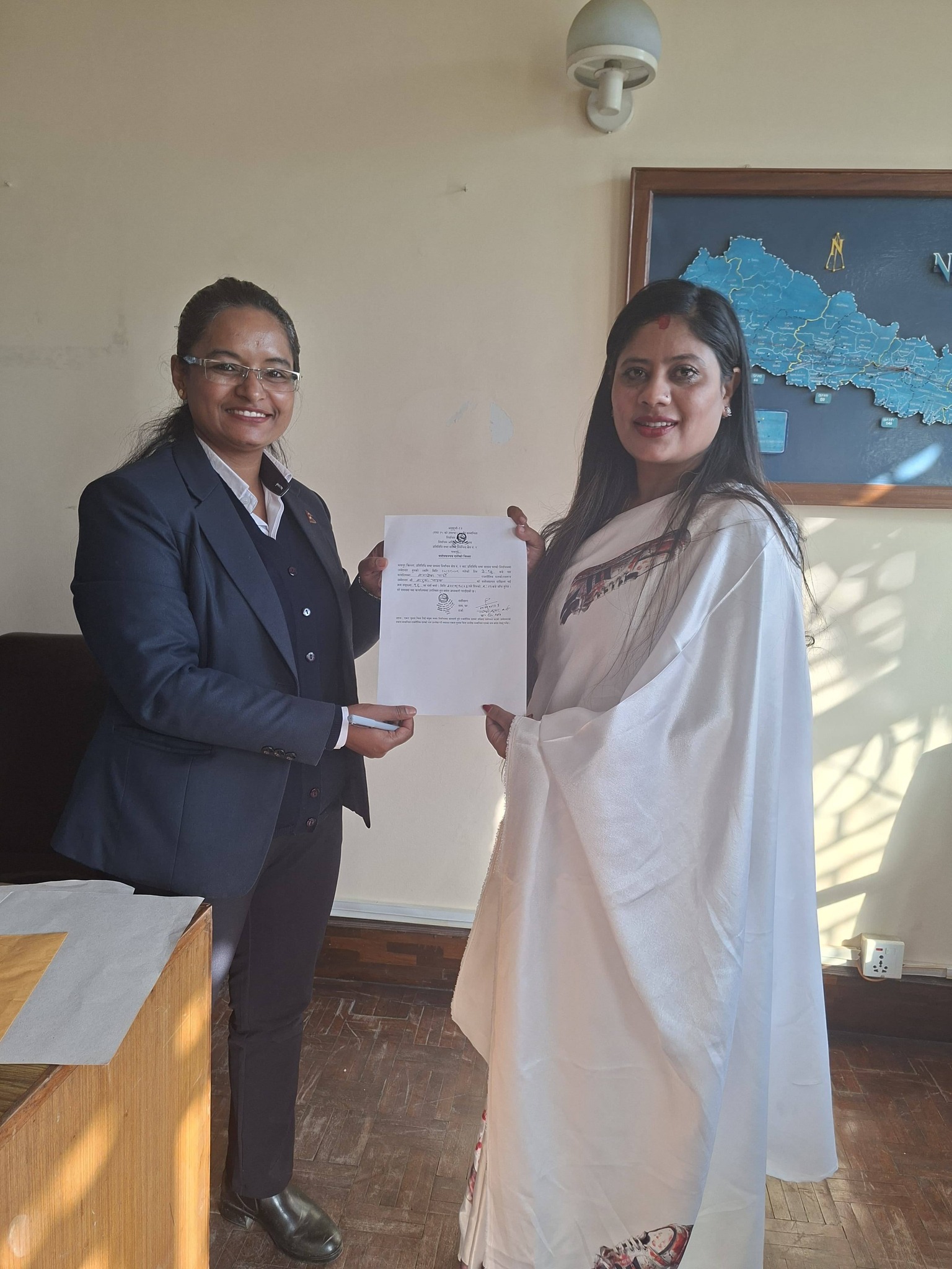 शोभा पाठकको चुनाव चिन्ह जुता