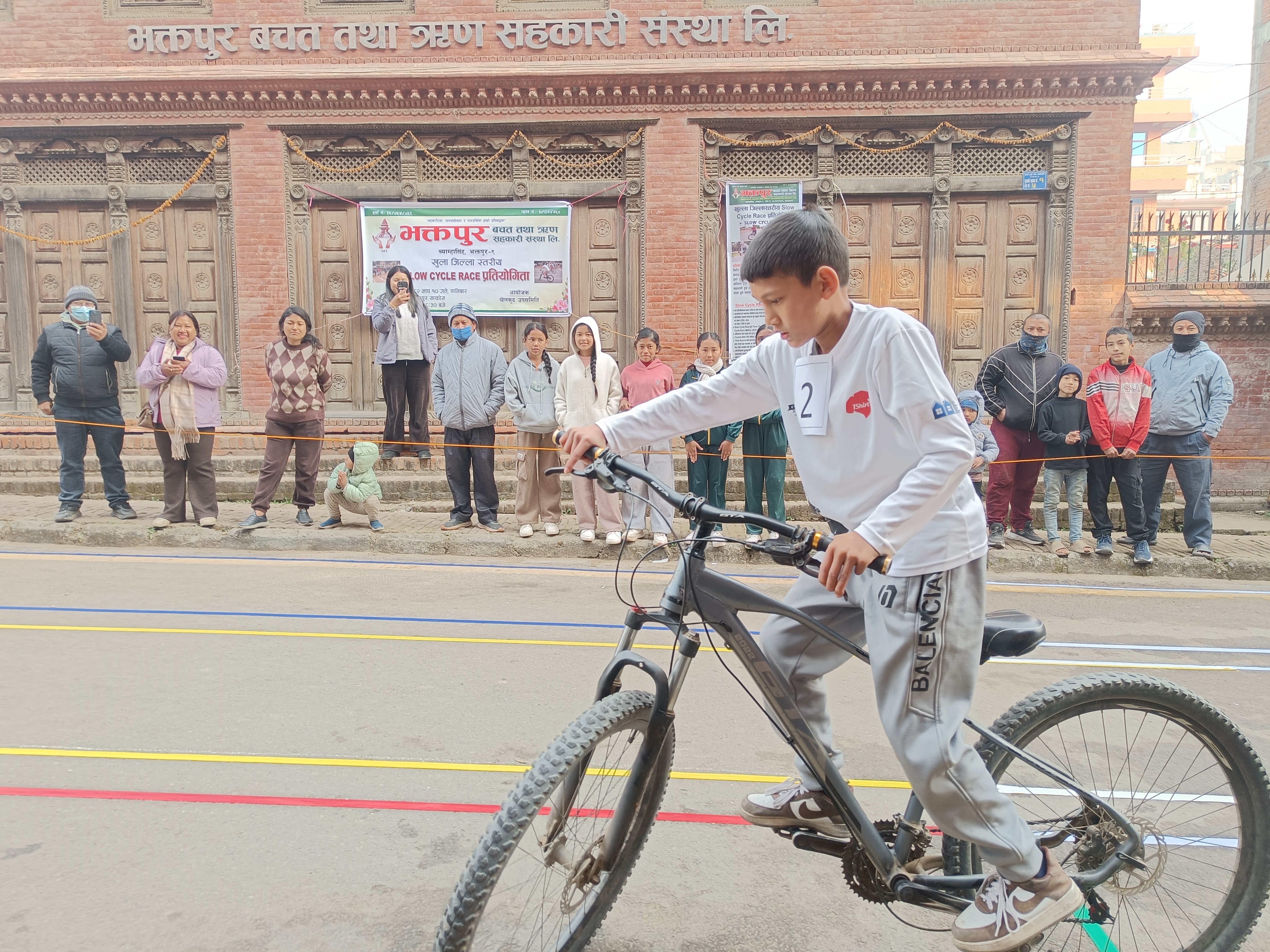 भक्तपुरमा सकियो स्लो साइकल रेस प्रतियोगिता