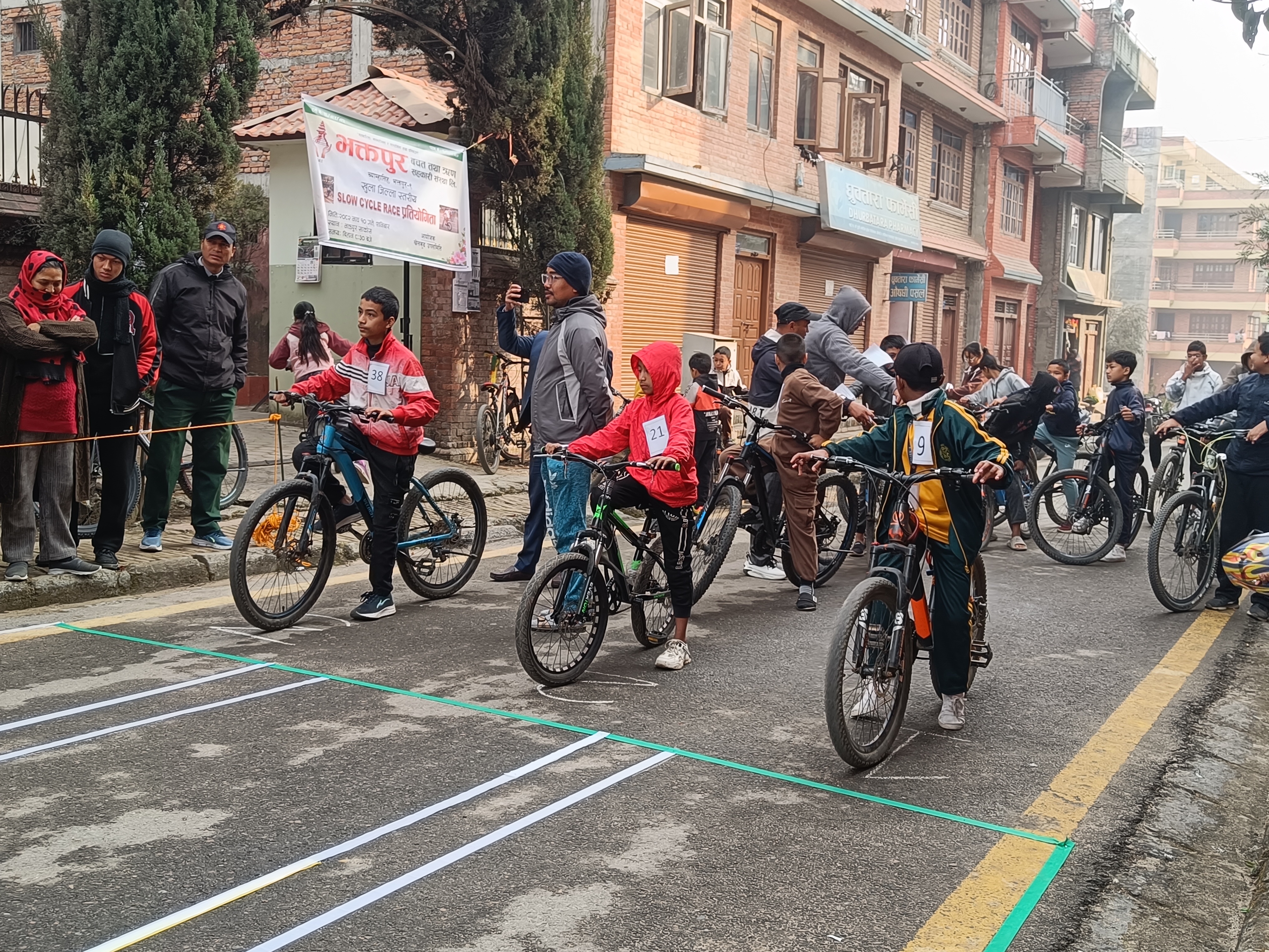 भक्तपुरमा सकियो स्लो साइकल रेस प्रतियोगिता