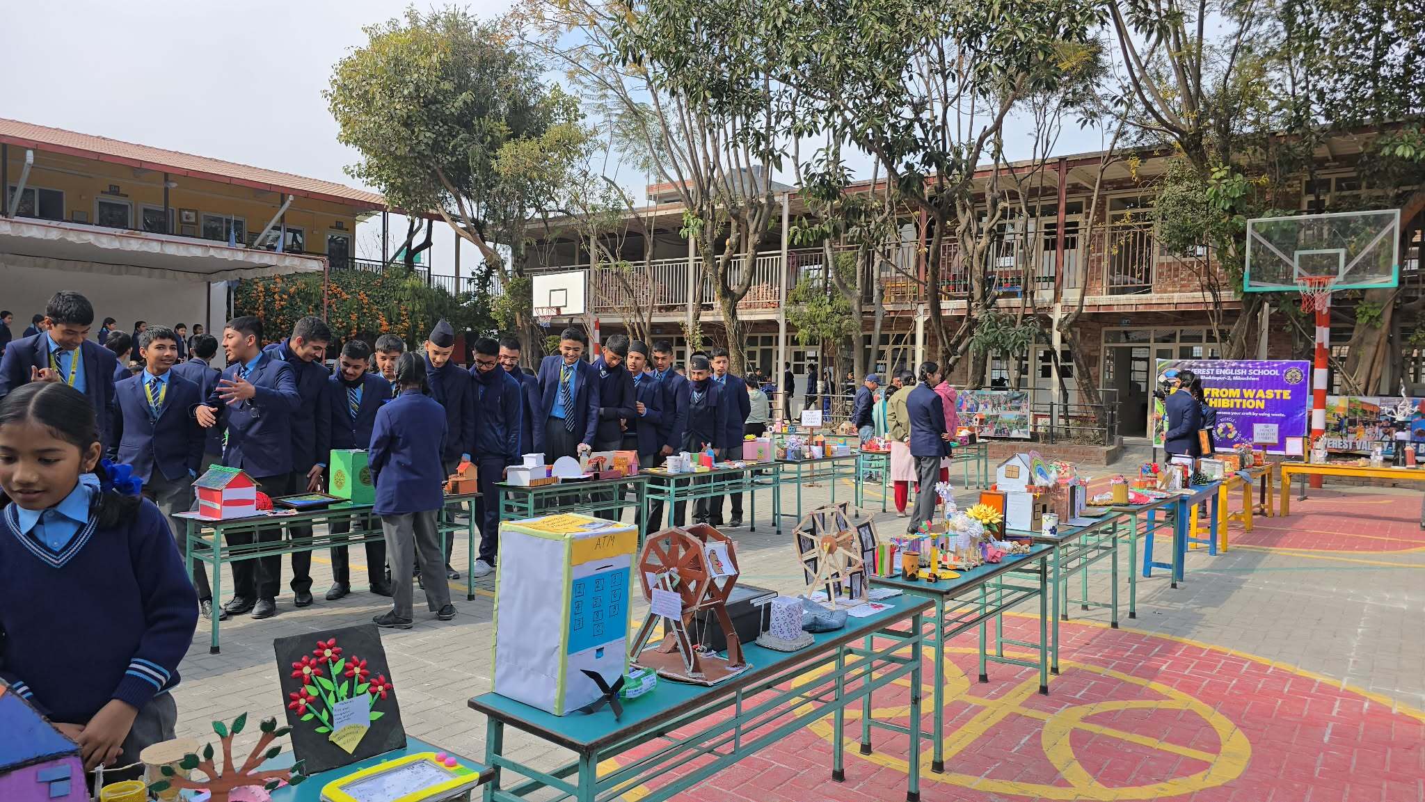 एभरेस्ट स्कुलका नानीबाबुहरुको काइदाको काम