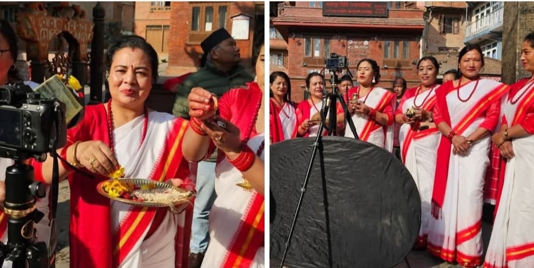  गायिका शुष्माकाे म्युजिक भिडियाे सरस्वती बन्दना सार्वजनिक