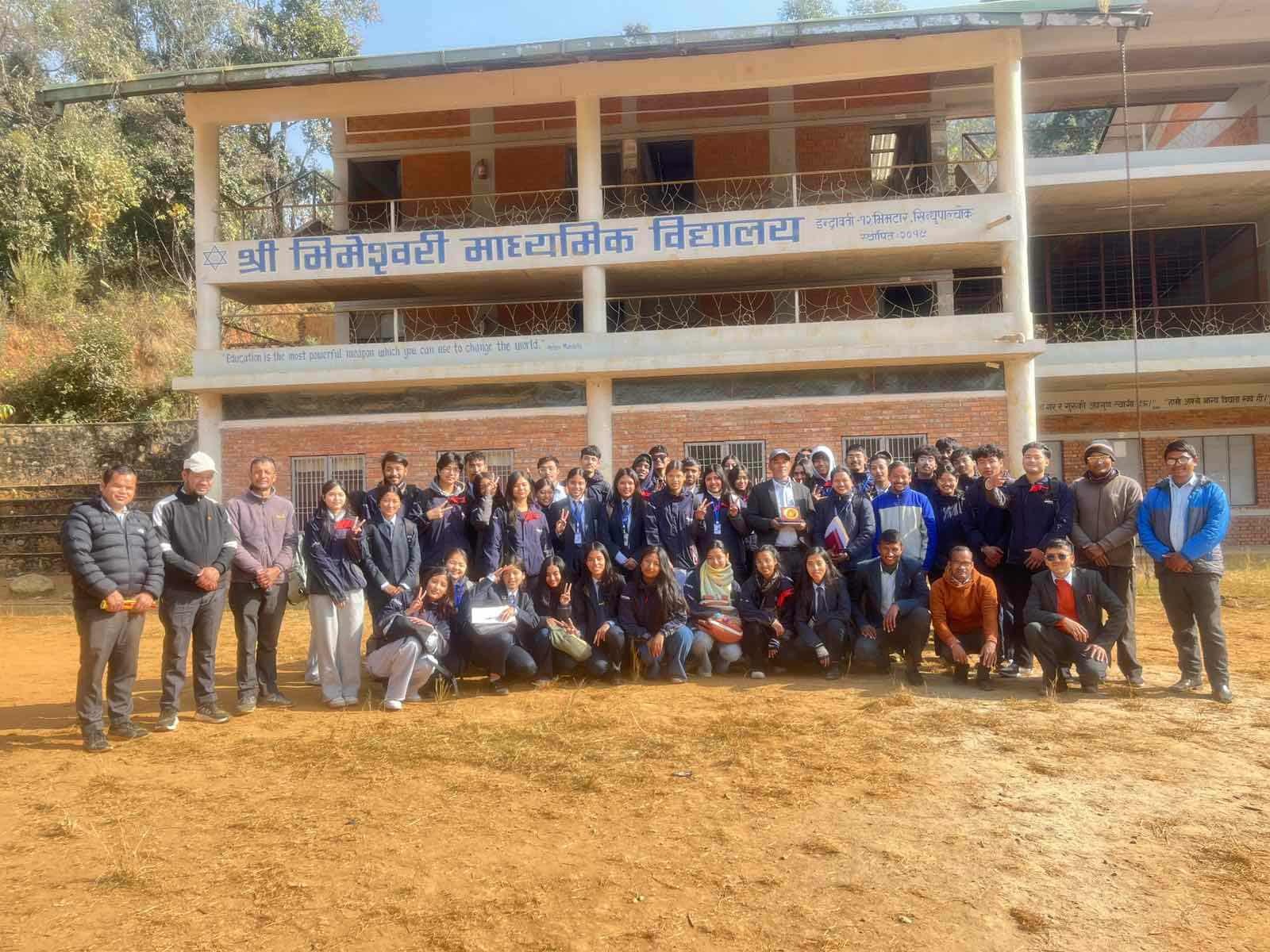 ख्वपका बिबिएम प्रथम सेमेष्टरका विद्यार्थी दनुवार समुदायमा