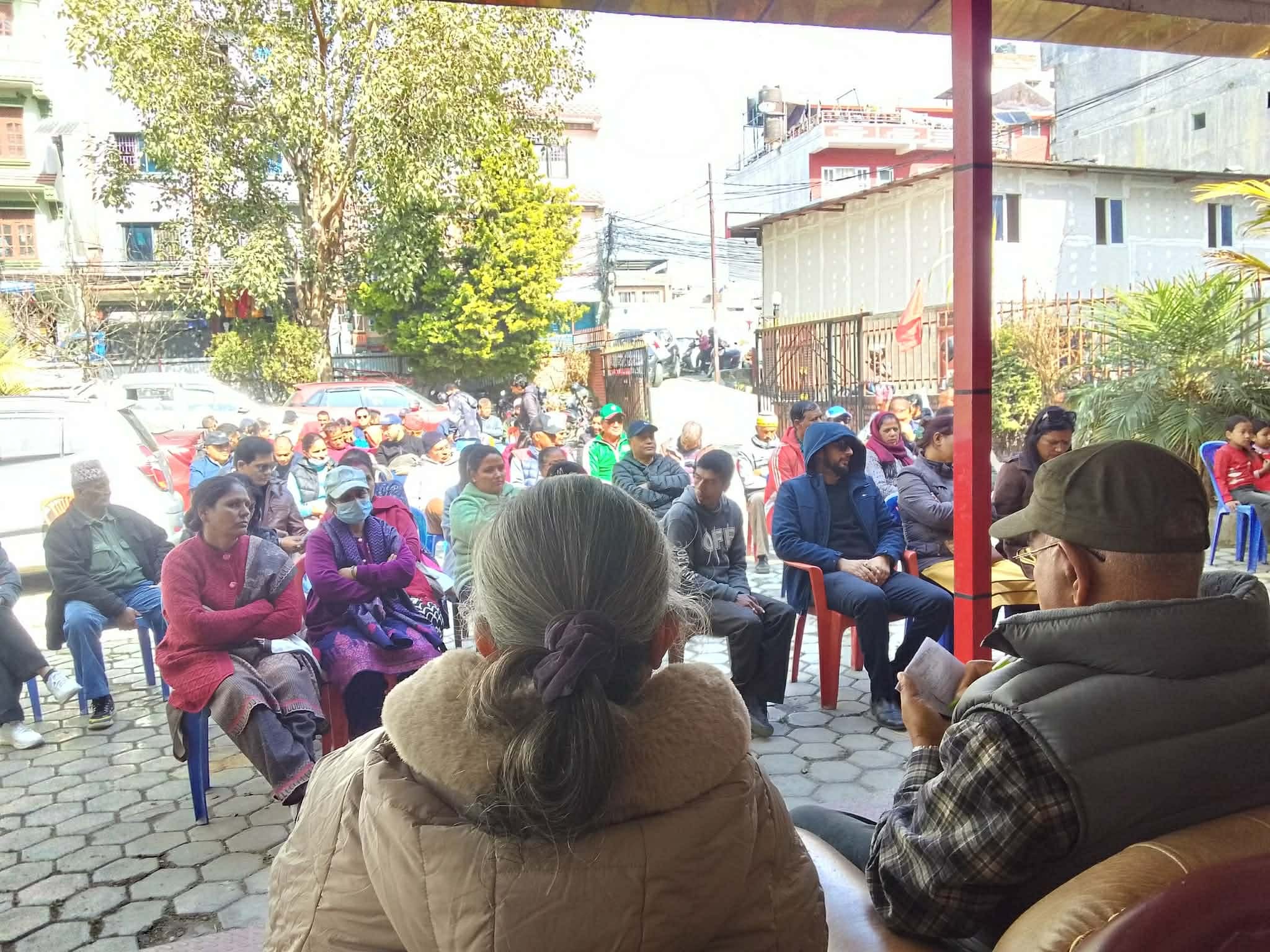 काठमाडौँ–२ मा नितेश पौडेलको चुनावी भेटघाट कार्यक्रम, लोकतन्त्र र राष्ट्रियता जोगाउन कम्युनिस्ट उम्मेदवार जिताउनुपर्नेमा जोड