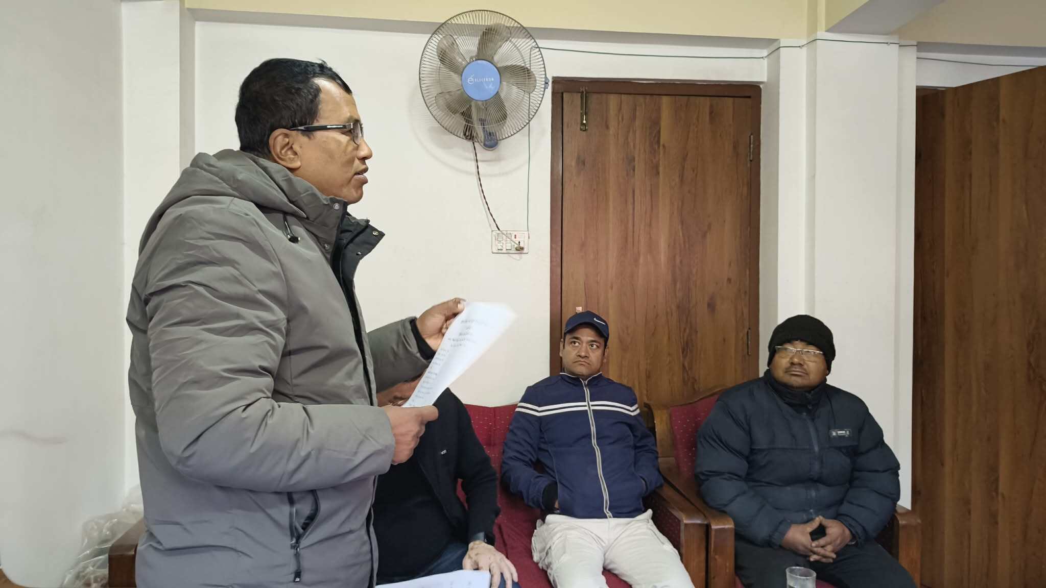 ख्वप साकोसमा भ्रमण तथा निर्वाचन सम्बन्धी छलफल