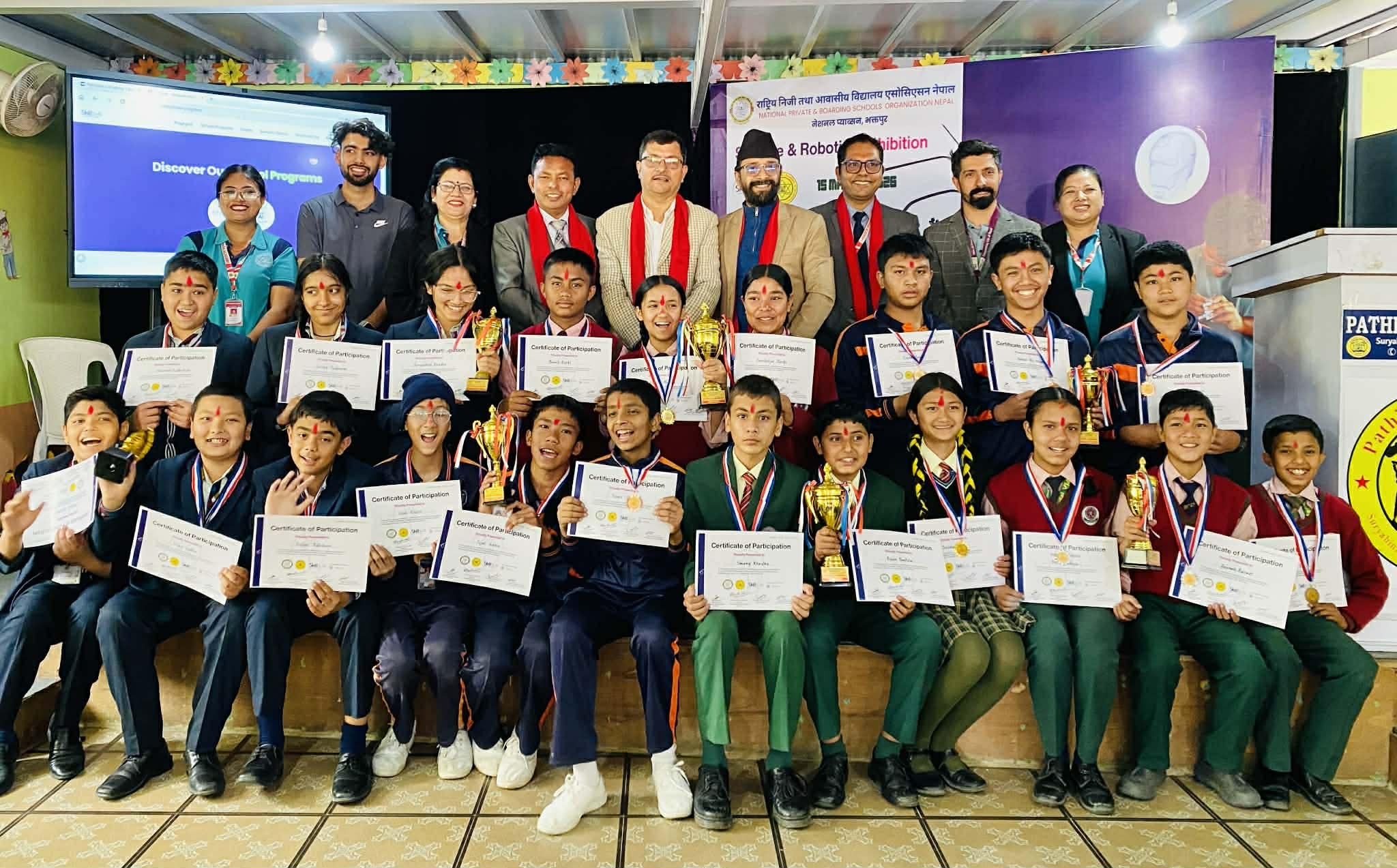 पाथिभराको आयोजनामा नेसनल प्याव्सनको साइन्स एण्ड रोबटिक एक्ज्युभेशन सम्पन्न