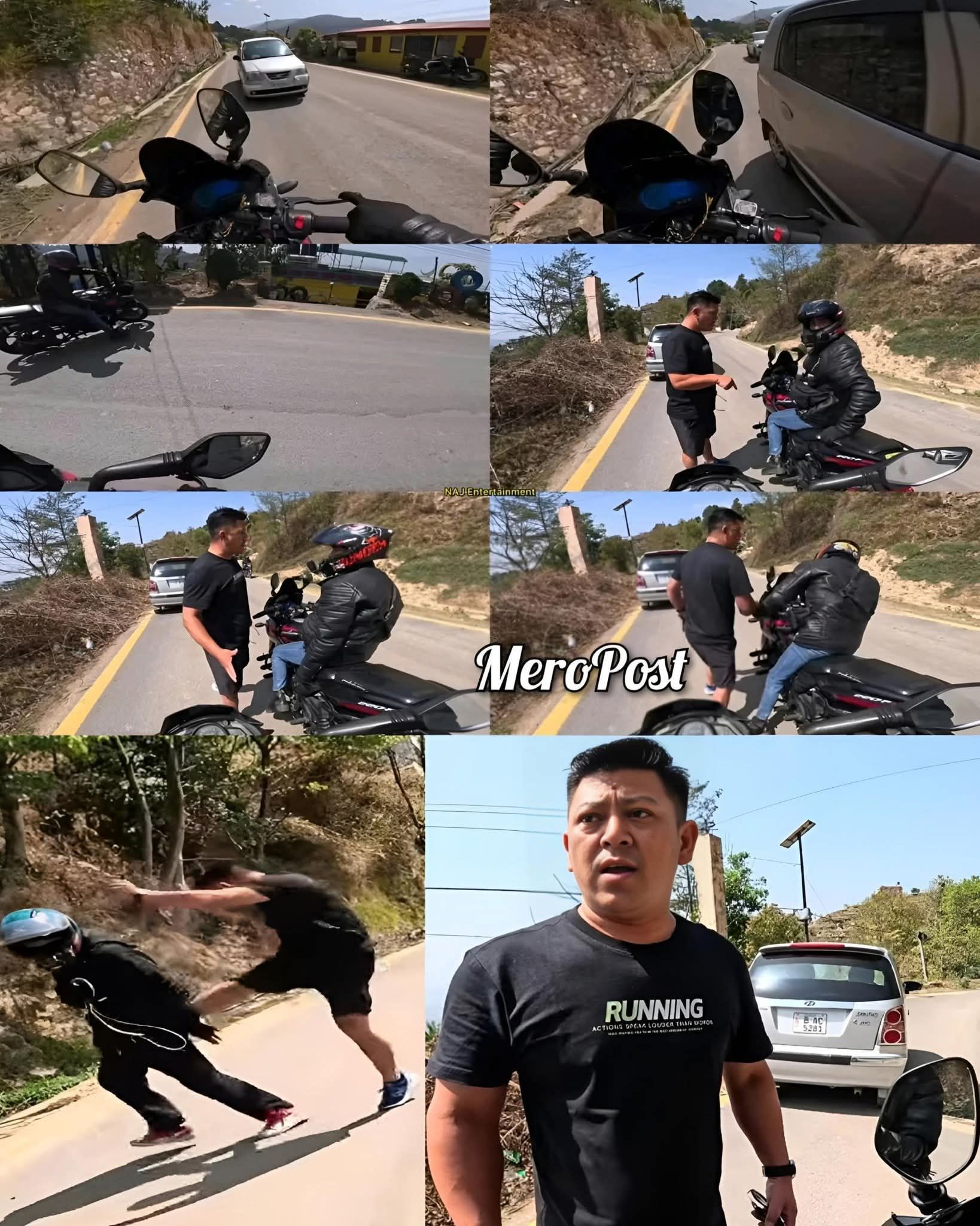 नगरकोट सडकमा मोटरसाइकल चालक कुट्ने पक्राउ