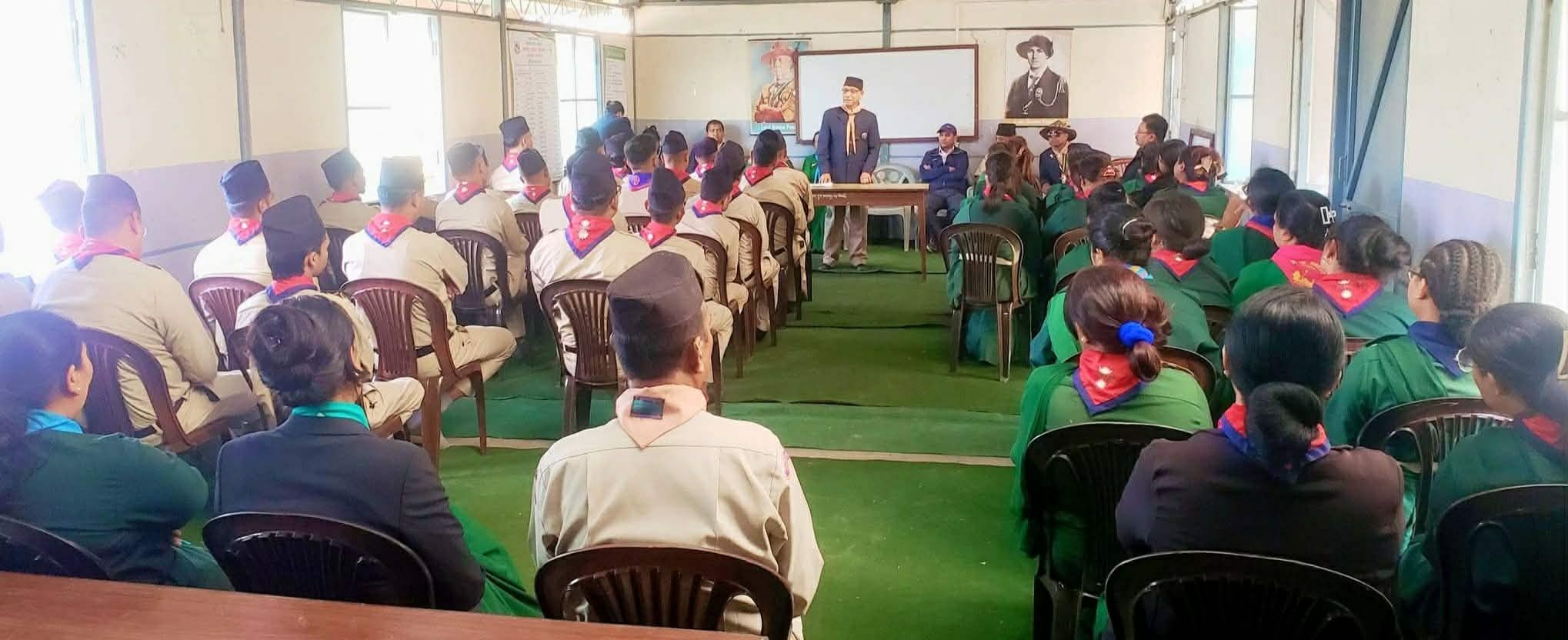 सुर्यबिनायकमा स्काउट एडभान्स तालिम सुरु, ९ जिल्लाका ५० सहभागी