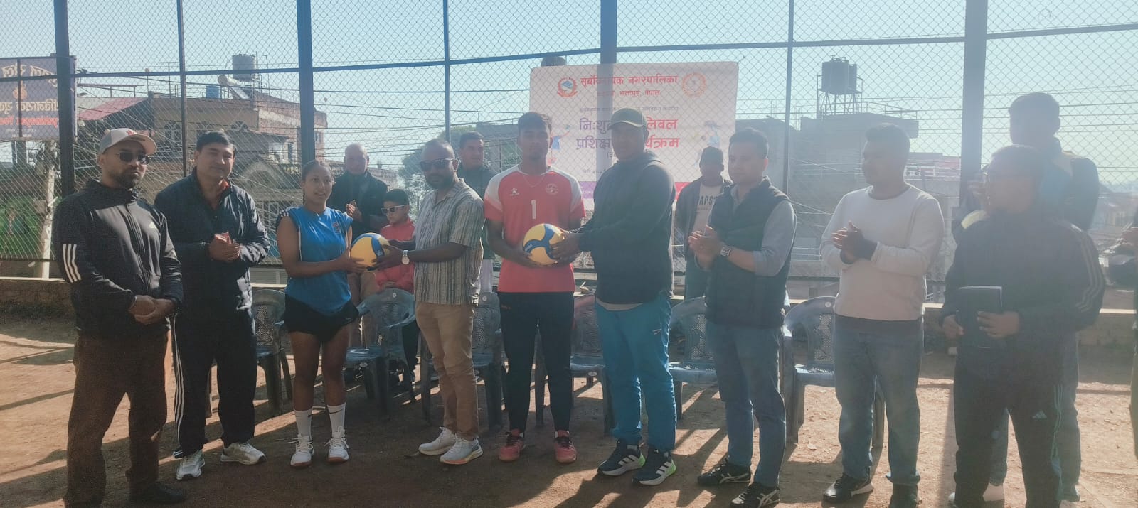 निःशुल्क बेसिक कोर्स भलिबल प्रशिक्षण कार्यक्रम उद्घाटन