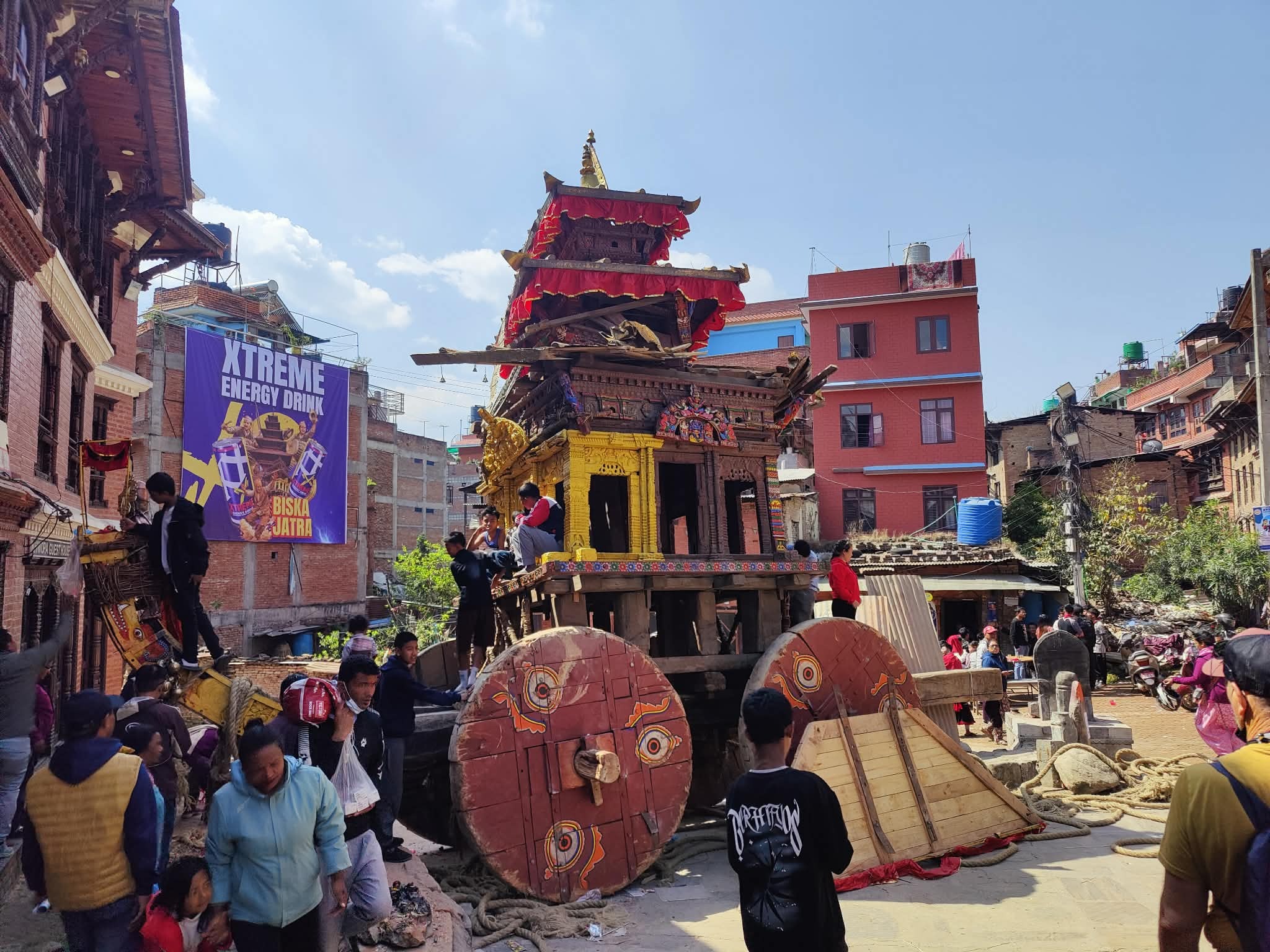 विस्काजात्रा शान्तिपूर्णः थातेलात भैलख