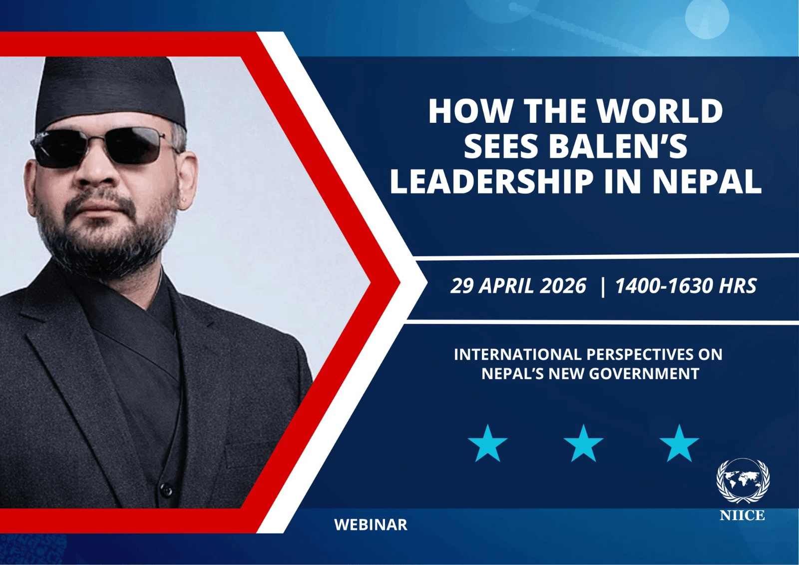 NIICE to Lead Global Conversation on Balen Shah’s Governance