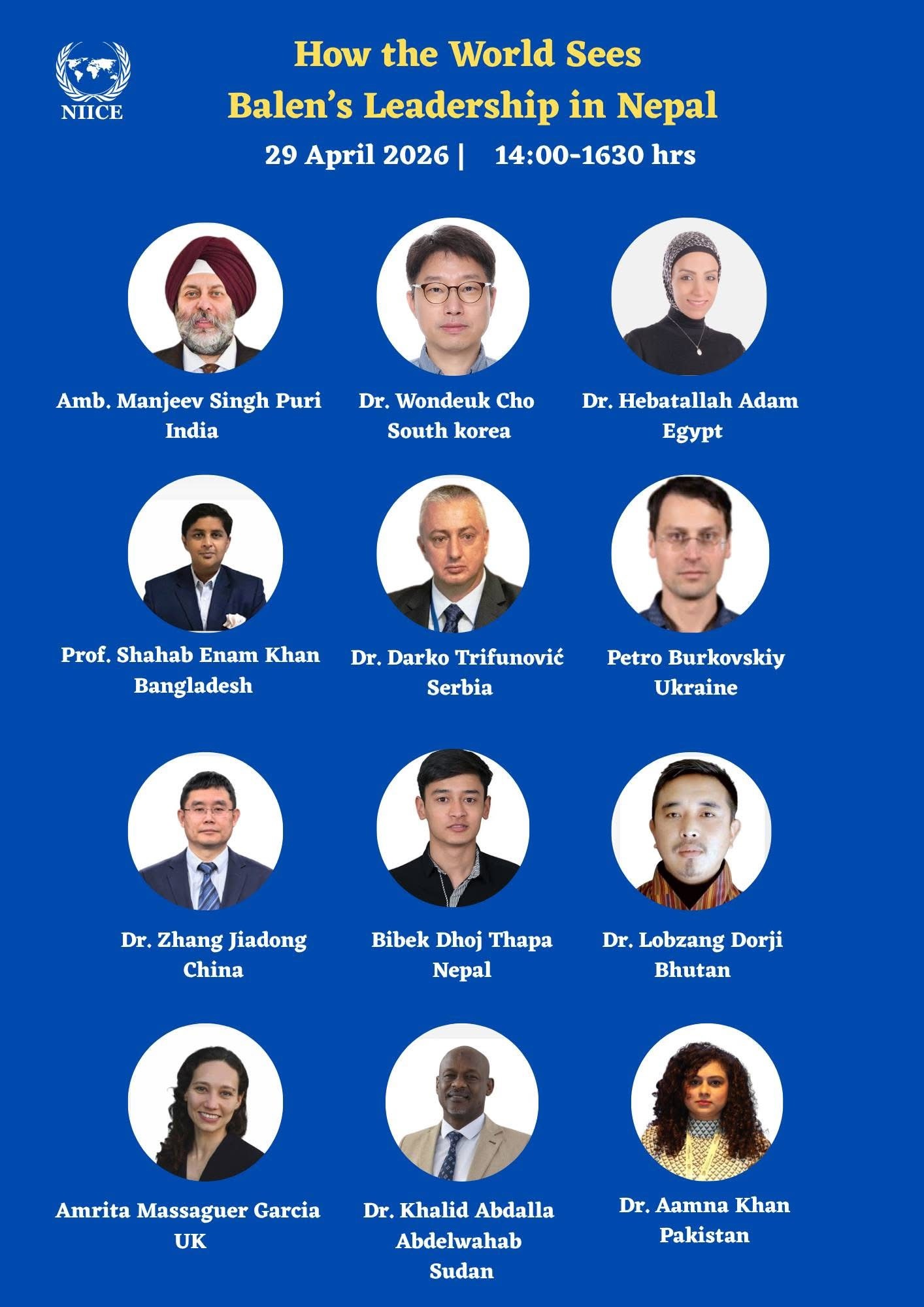 NIICE to Lead Global Conversation on Balen Shah’s Governance