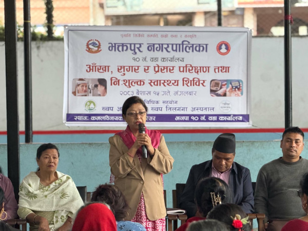 आखा, सुगर र प्रेसरको स्वास्थ्य शिविर सम्पन्न