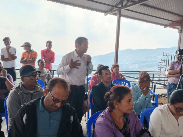 सार्वजनिक सुनुवाईमा उठ्यो बागीश्वरीको पर्ति जग्गाको विषय 
