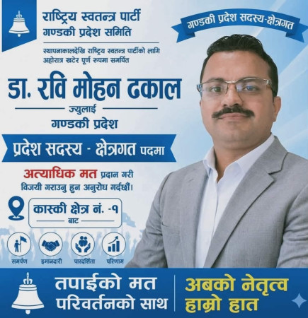 क्षेत्रगत सदस्यमा अत्यधिक मतसहित विजयी डा. रवि मोहन ढकाल उपसभापतिको बलियो दाबेदार