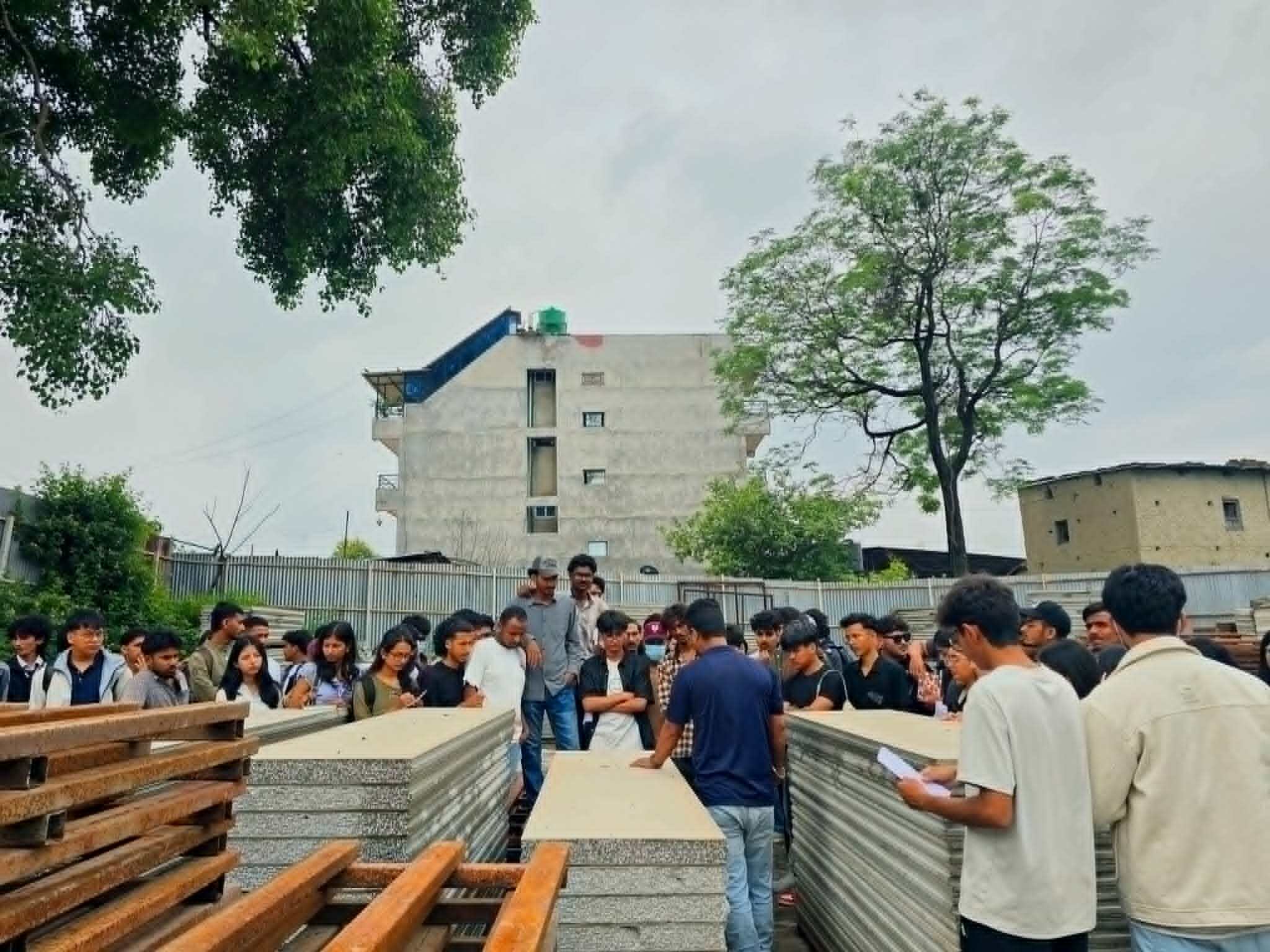 NEC Student visited ISO certified Nepal Eco Panel factory