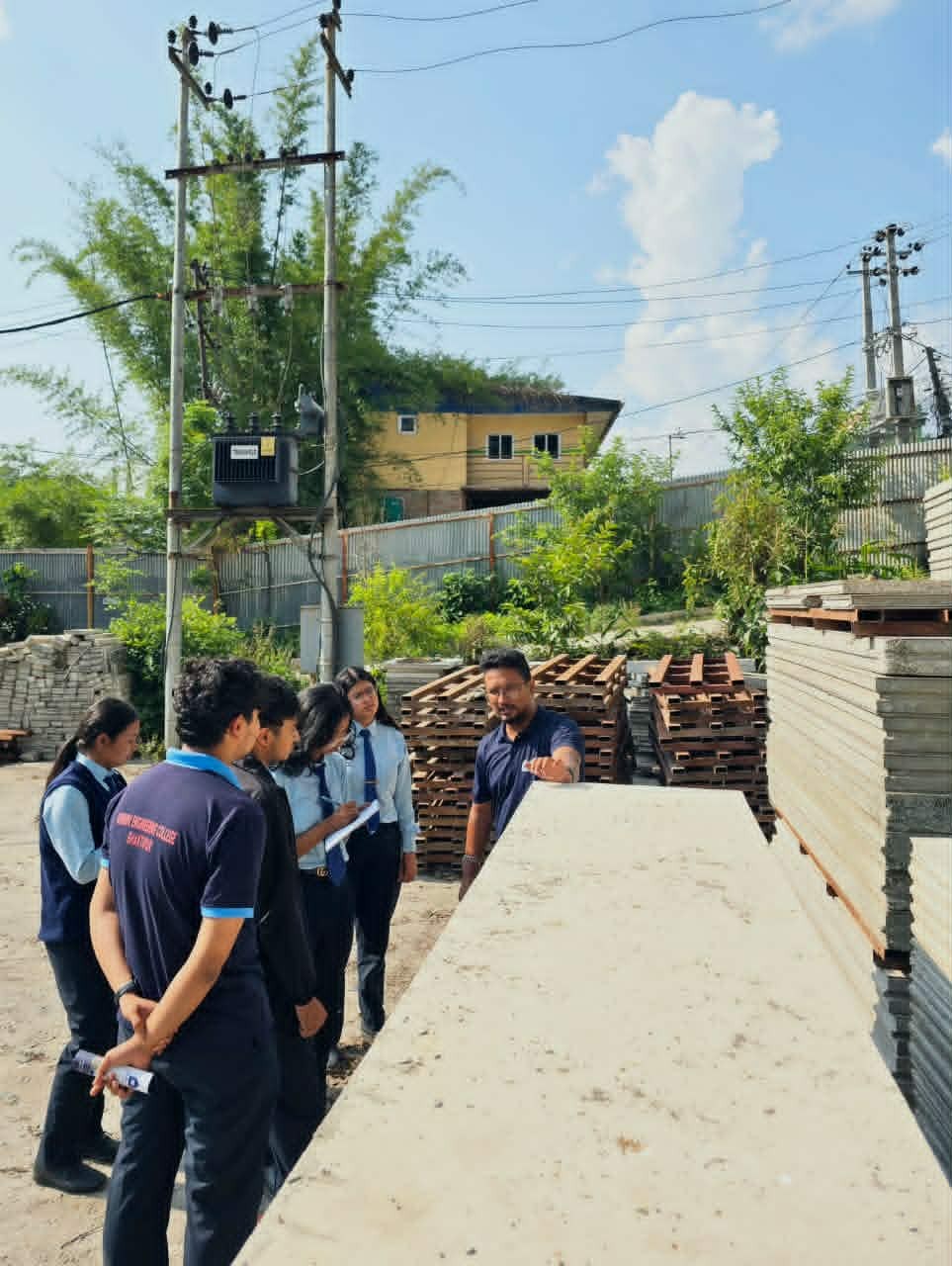NEC Student visited ISO certified Nepal Eco Panel factory