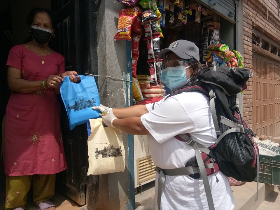  मध्यपुर थिमीमा नेपाल मास्क कार्यक्रम सुरु