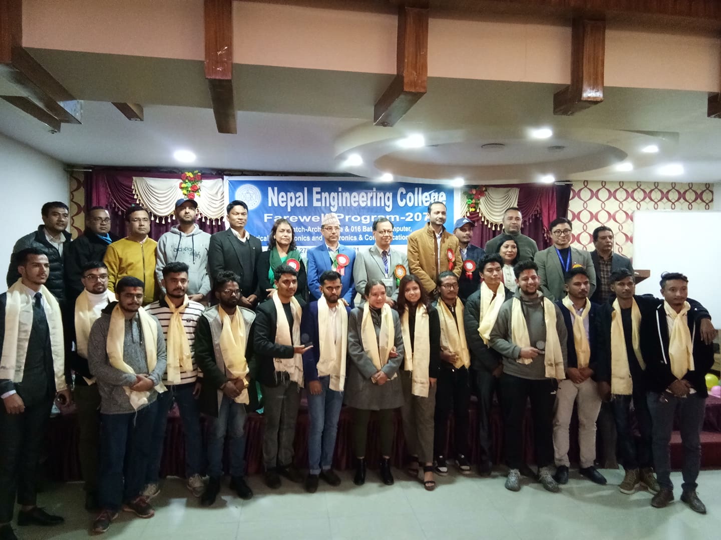 नेकका दुई सय १४ जना इन्जिनियर विद्यार्थीहरूको भव्य विदाई 