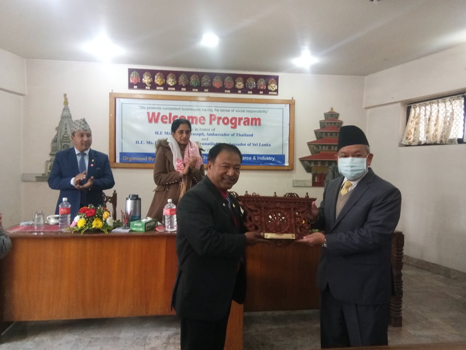 भक्तपुर उद्योग वाणिज्य संघमा दुई देशका राजदूतहरुलाई स्वागत