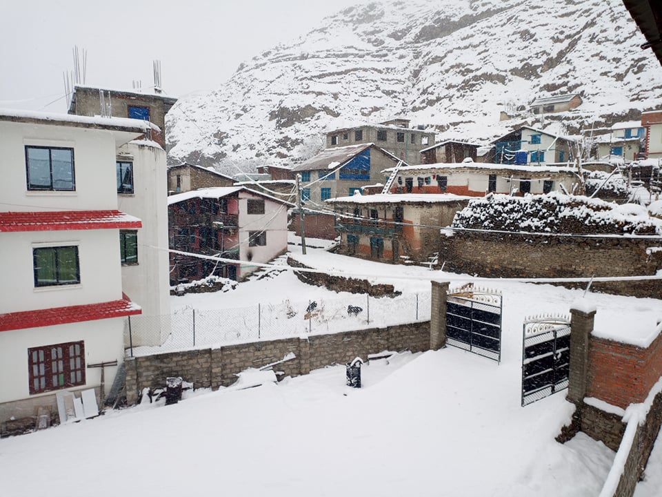 जुम्लामा तेस्रो पटक हिमपात (फोटो फिचरसहित)