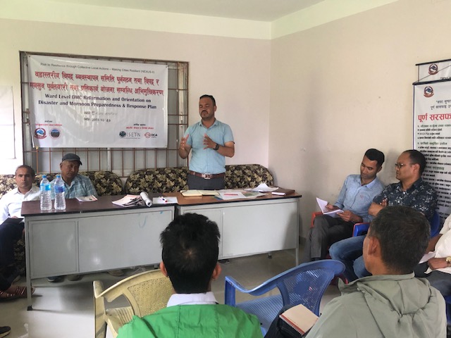 मनसुन पूवै विपद् तयारीमा चाँगुनारायण नगरपालिका वडा वडामा अभिमुखिकरण