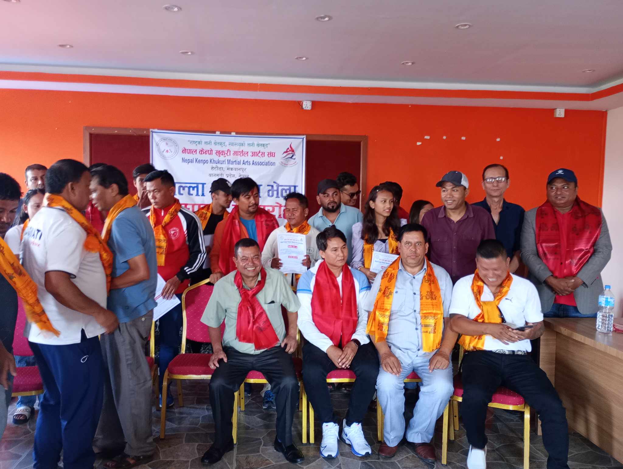 नेपाल केन्पो खुकुरी मार्शल आर्टस संघ हेटौंडा अध्यक्षमा : मेम्बरसिंह  लामा