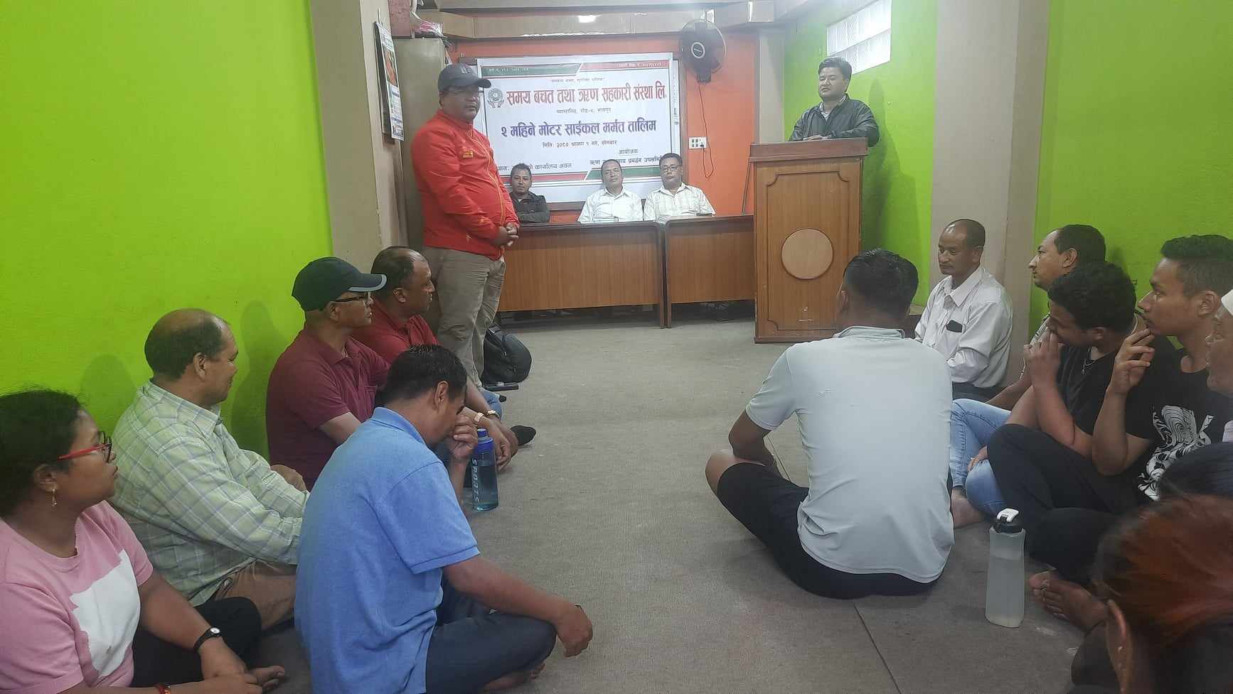 समय साकोसमा दुई महिने मोटरसाईकल मर्मत तालिम सुरु