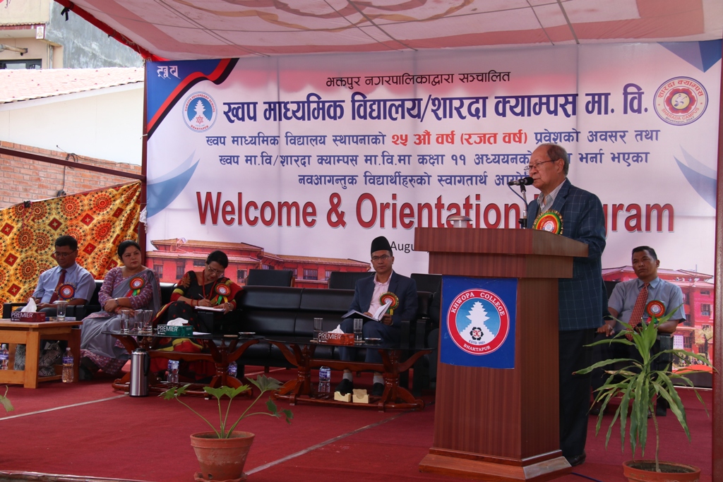 ख्वप माविका नवआगन्तुक विद्यार्थीहरुलाई स्वागत