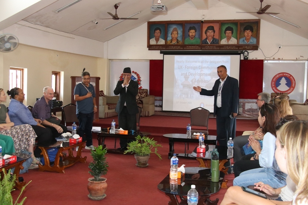 विभिन्न देशका प्रतिनिधि टोली भक्तपुरमा
