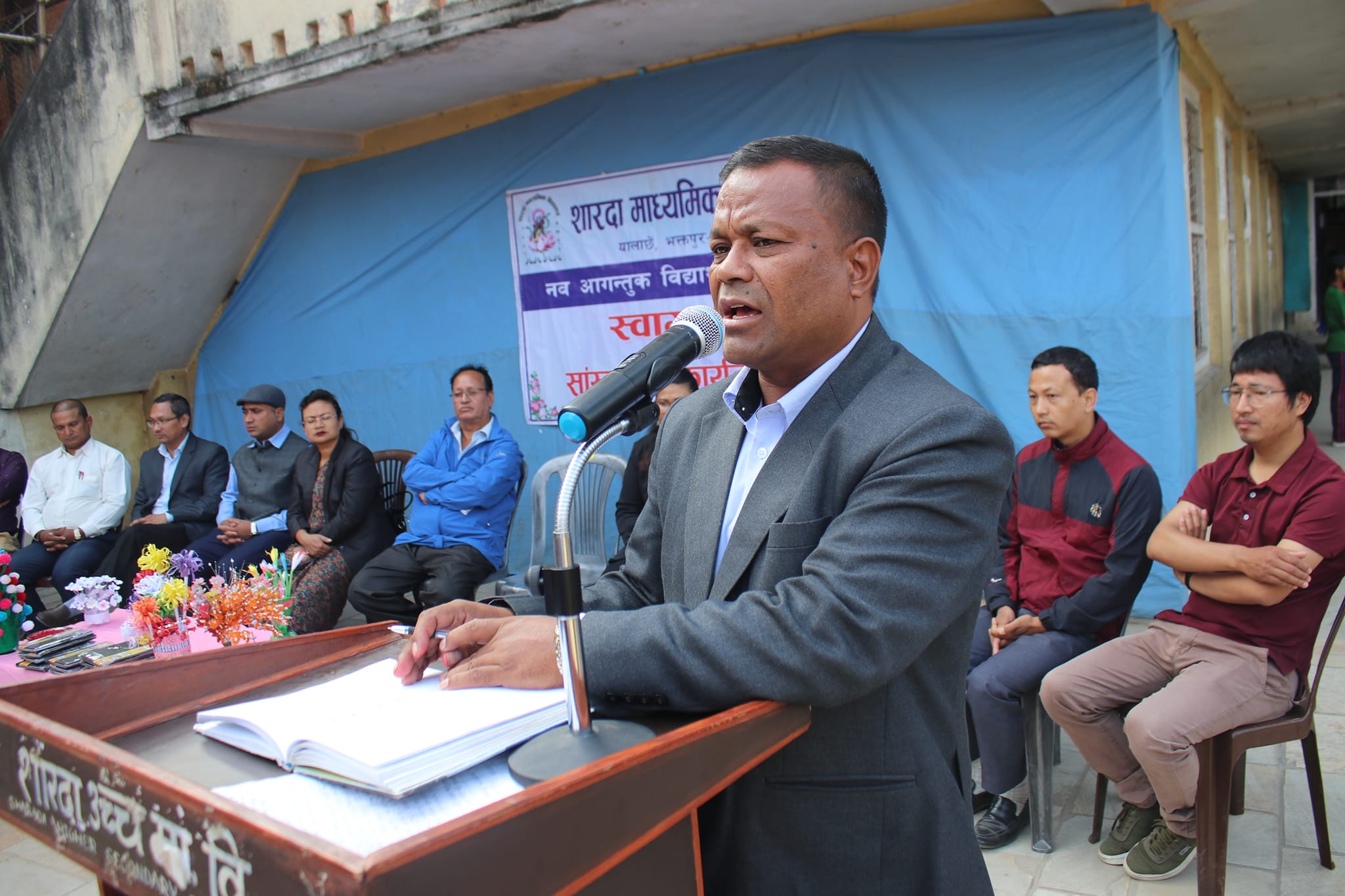 शारदाका नयाँं विद्यार्थीलाई गरियो स्वागत