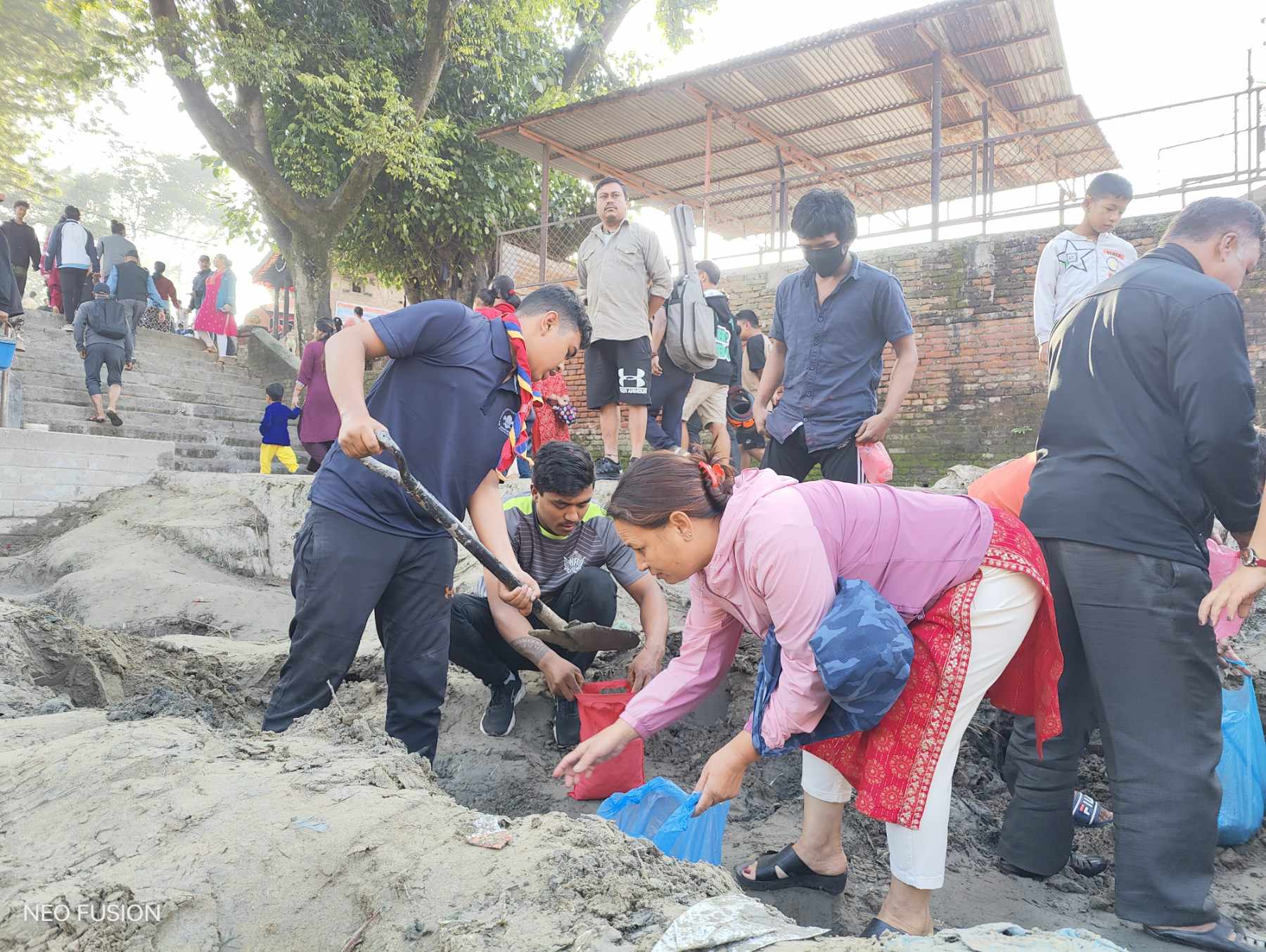 पाँंगो माटो लिन सहयोगको लागि ब्रम्हायणी सय स्काउटहरु परिचालन