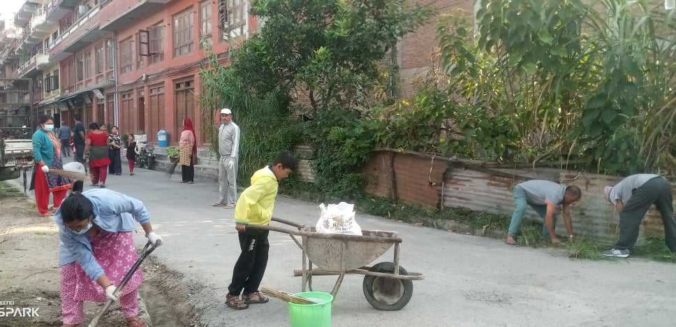 लिवाली ईन्जिनियरिङ चोक लाँपु ग्वाहालीमा गरियो सरसफाई, साँंझ दीपावली हुने