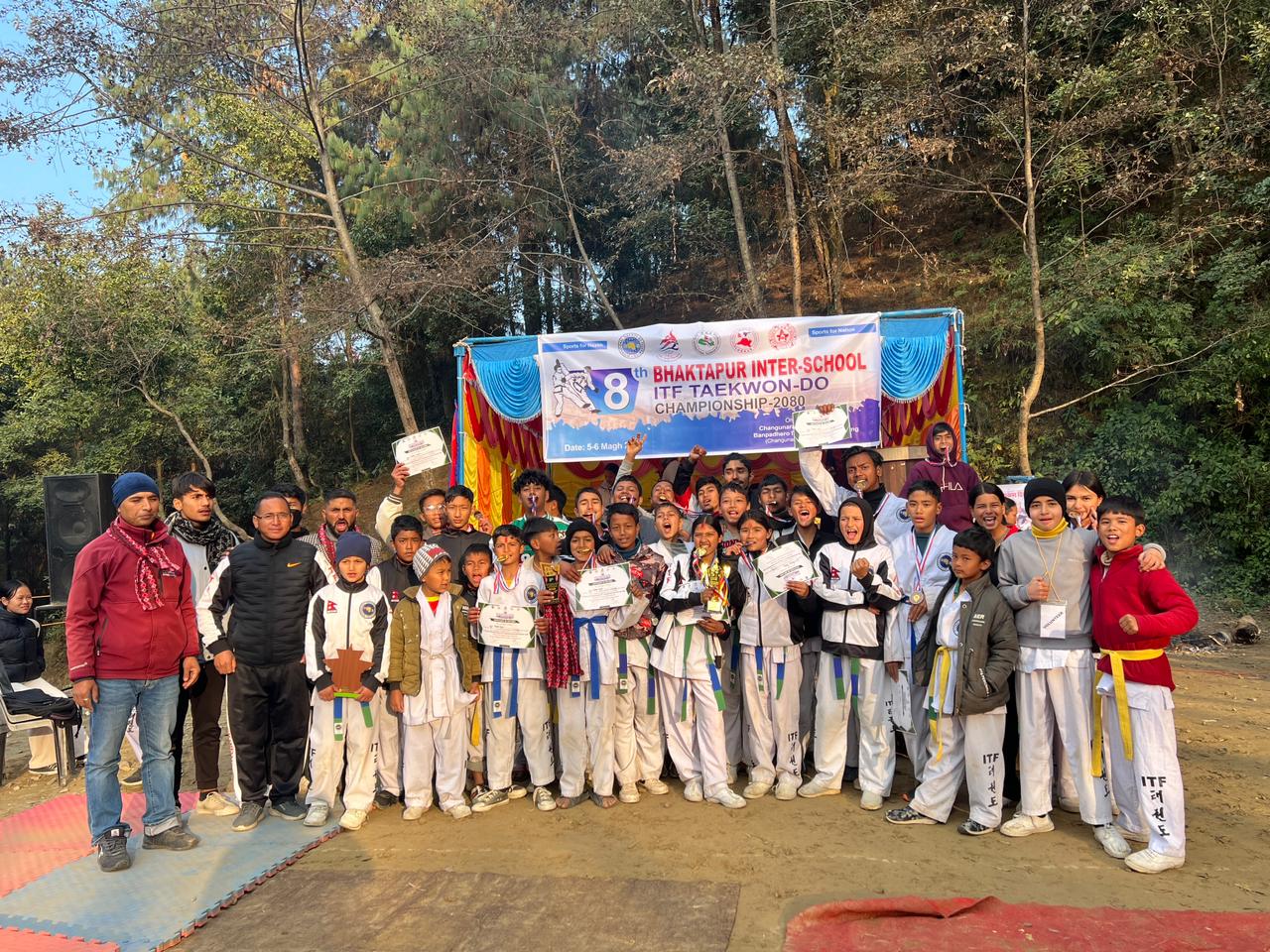 चाँगुनारायणमा आठौं अन्तरविद्यालय आई.टि.एफ तेक्वाण्डो  