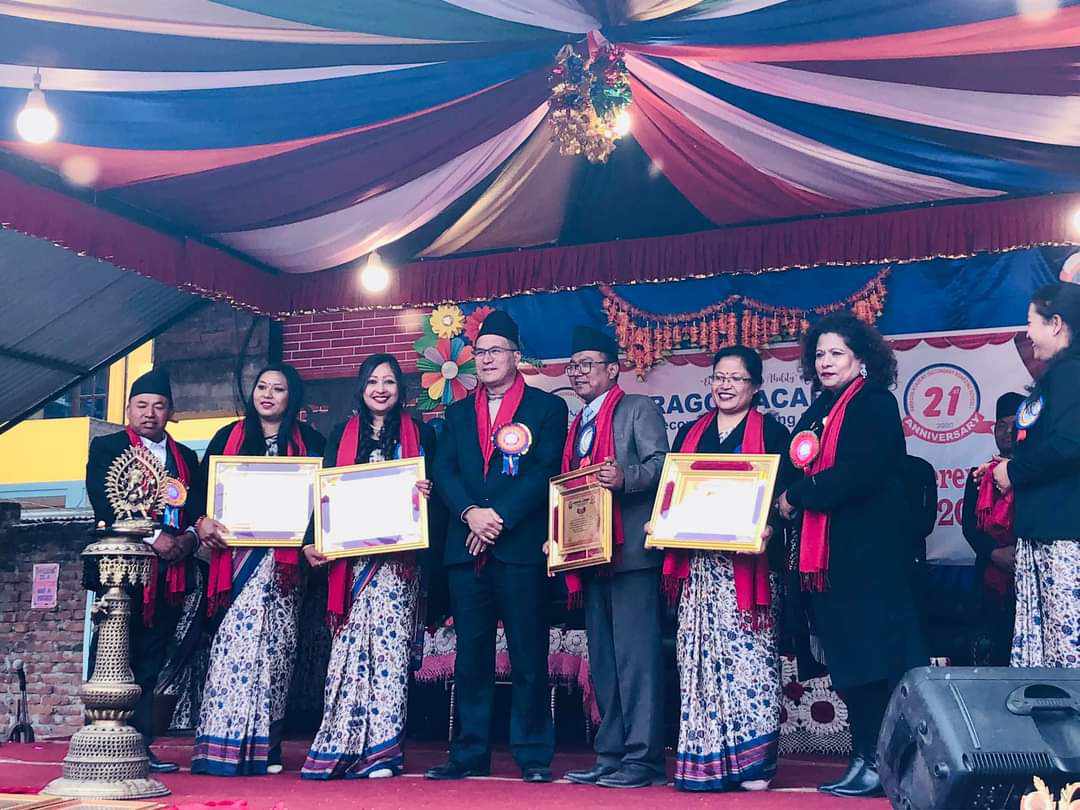 पारागनको २१ औं बार्षिकोत्सव ः विद्यार्थी, शिक्षक, अभिभावक सम्मानित 