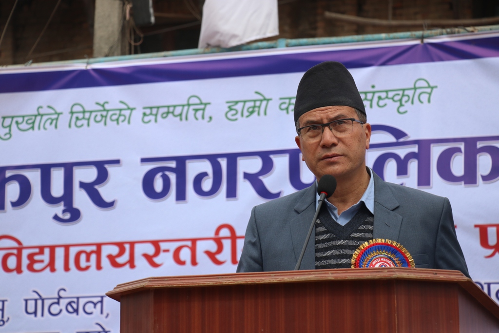 भक्तपुर नगरब्यापी विद्यालयस्तरीय खेलकुद प्रतियोगिता शुरु